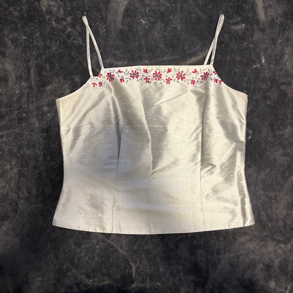 Silver Ann Taylor size 8 Silk Camisoles